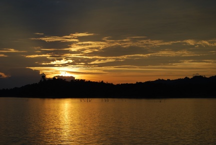 Sonnenuntergang Urwald Borneo