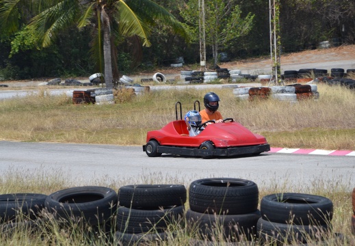 Kart fahren - wohl für Karl Lennard das größte Highlight