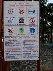 Vietnam - Mue Ne - Phu Hai Pool Rules