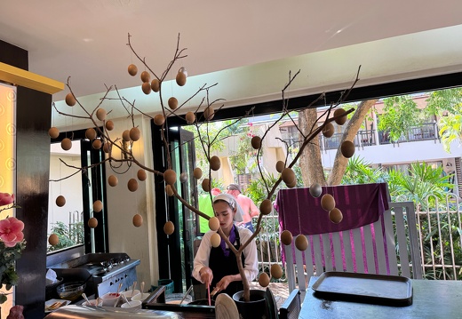 Unser Eierbaum im Hotel