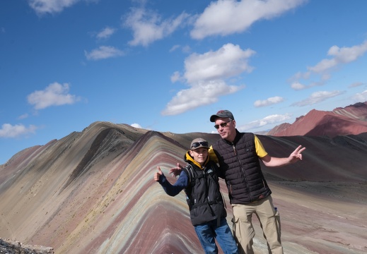 Rainbow Mountain - Postkartenblick - 5020m über 0