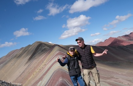 Rainbow Mountain - Postkartenblick - 5020m über 0