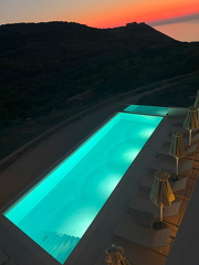 kefalonia14 sky ViewSuites abendlicht pool