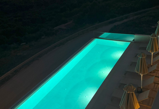 kefalonia14 sky ViewSuites abendlicht pool